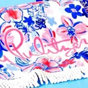 Lilly Pulitzer Pink and Blue Beach Towel Vibrant and Absorbent